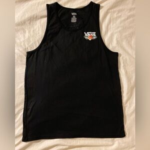 Vans Black Tank with Logo Graphic